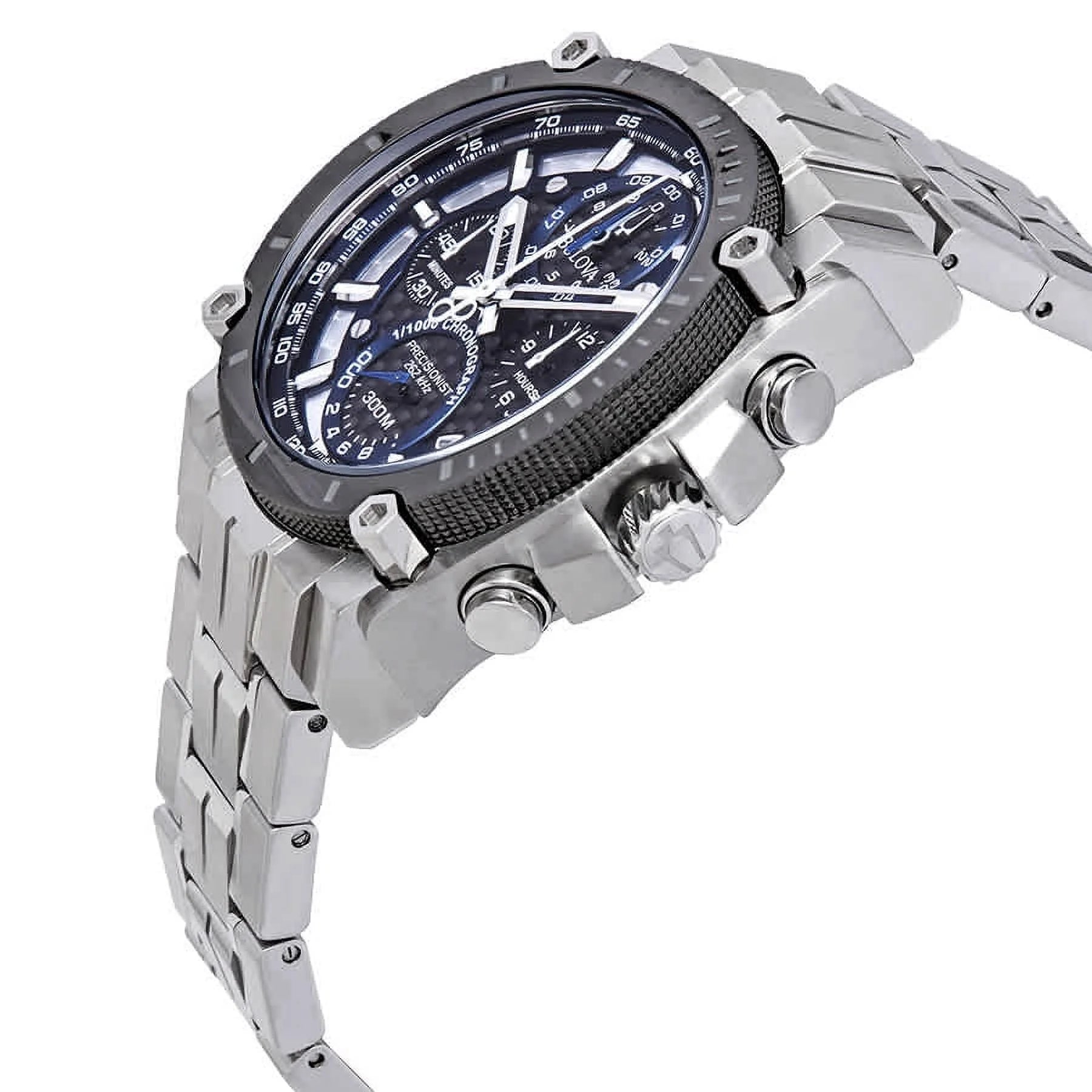 Precisionist Men'S Chronograph Stainless Steel Watch 98B316