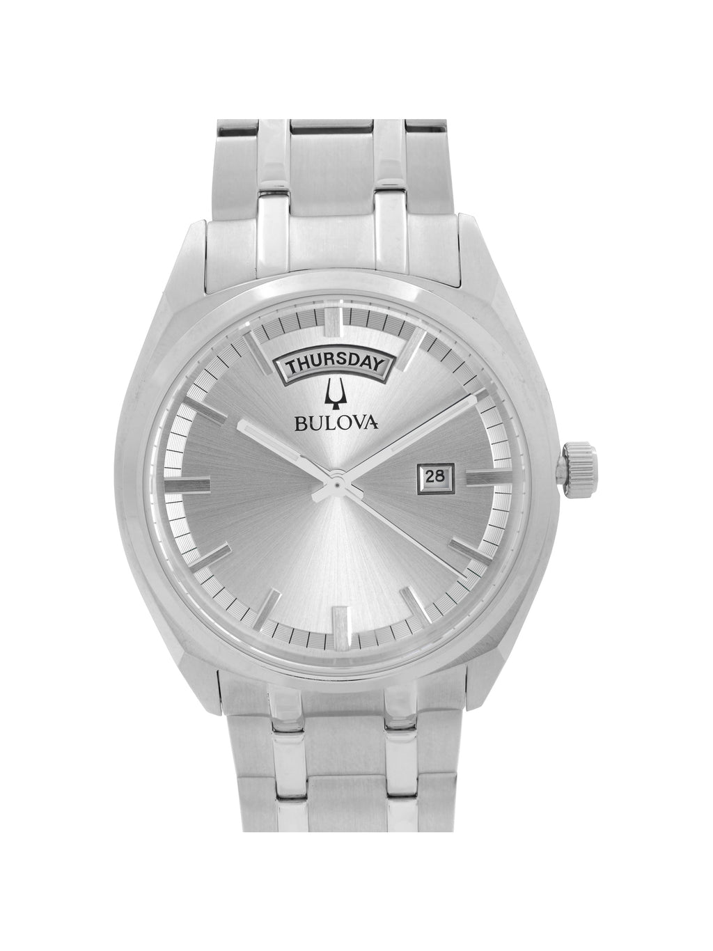 Men'S Stainless Steel Silver Dial Quartz Classic Watch