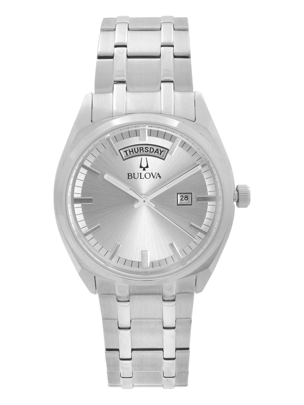 Men'S Stainless Steel Silver Dial Quartz Classic Watch