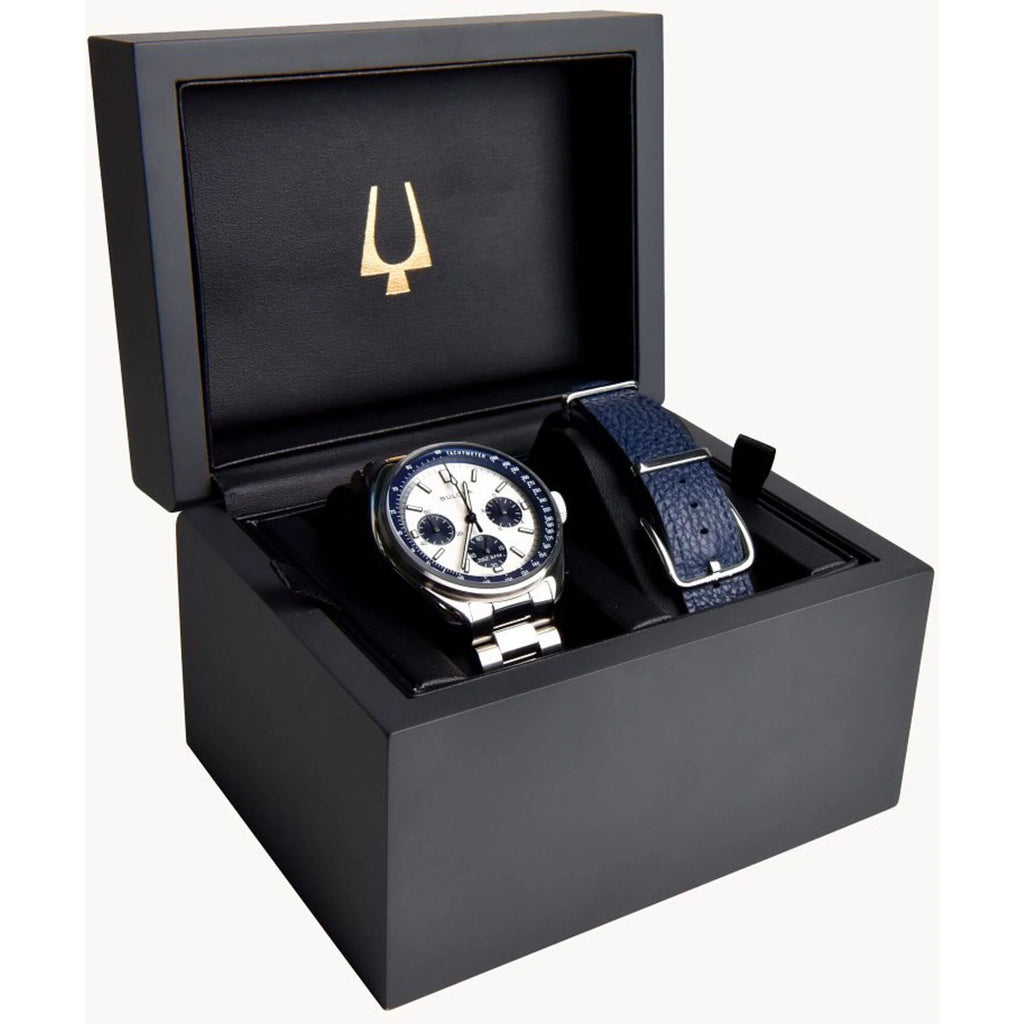 Lunar Pilot Archive Chronograph Quartz Silver Dial Men'S Watch 98K112